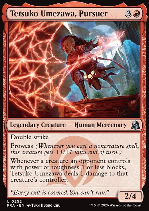 Tetsuko Umezawa, Pursuer