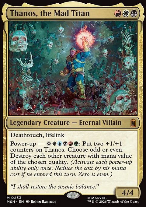 Thanos, the Mad Titan