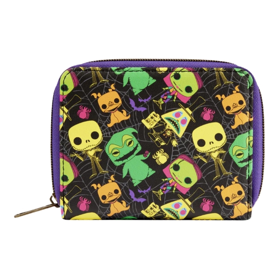 The Nightmare Before Christmas - Blacklight Zip Around Wallet