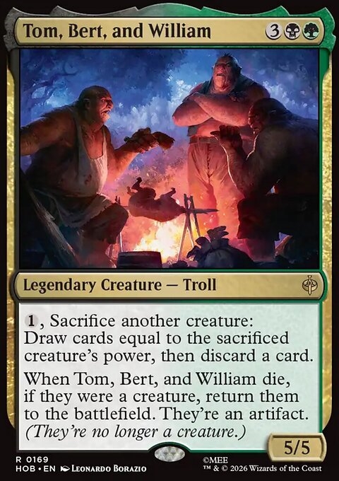 Tom, Bert, and William