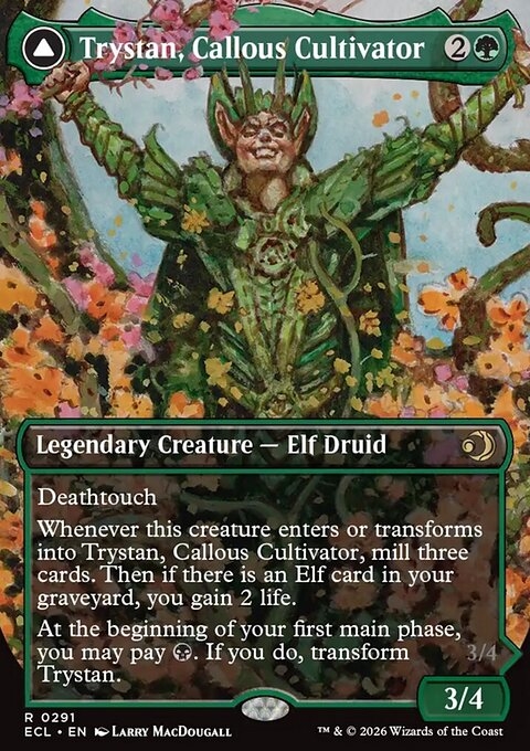 Trystan, Callous Cultivator // Trystan, Penitent Culler