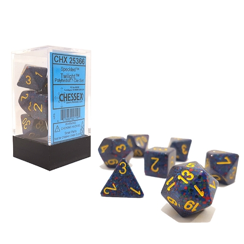 Twilight Speckled Polyhedral 7-Die Set Chessex CHX25366