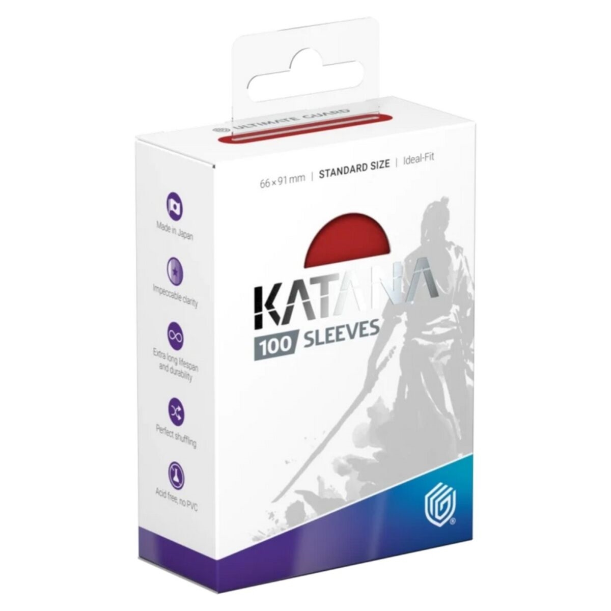 Ultimate Guard Katana 100 Standard Size Sleeves - Rising Sun