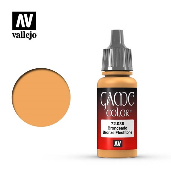 Vallejo Game Color Paint 17mL Bronze Flesh Tone 72.036