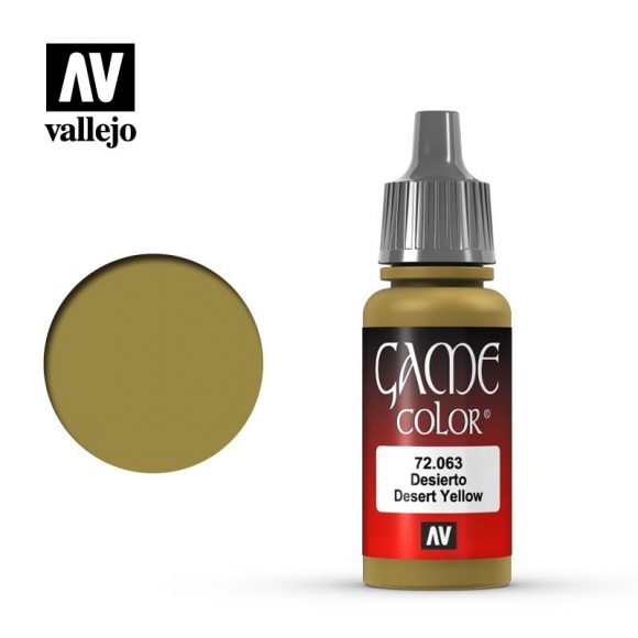 Vallejo Game Color Paint 17mL Desert Yellow 72.063