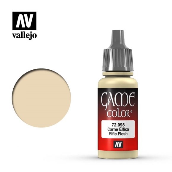Vallejo Game Color Paint 17mL Elfic Flesh 72.098