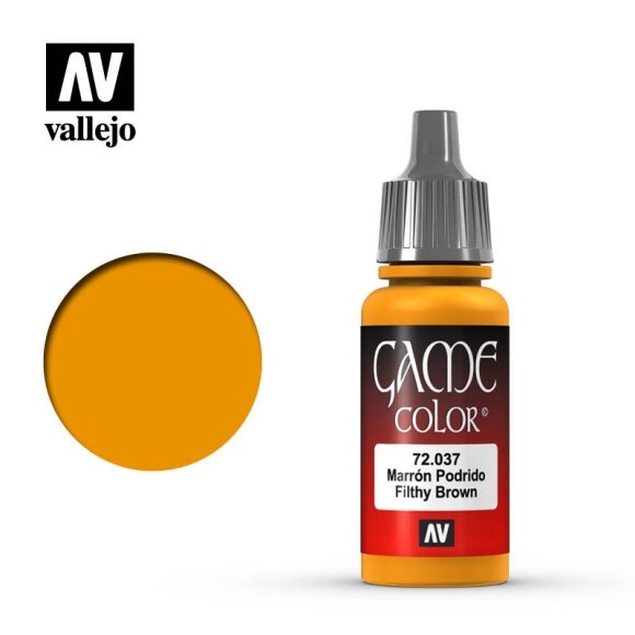 Vallejo Game Color Paint 17mL Filthy Brown 72.037