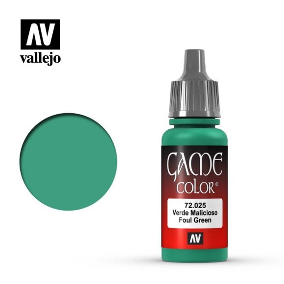 Vallejo Game Color Paint 17mL Foul Green 72.025