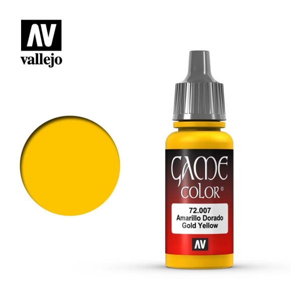 Vallejo Game Color Paint 17mL Gold Yellow 72.007