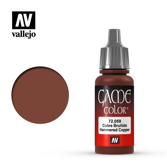 Vallejo Game Color Paint 17mL Hammered Copper 72.059