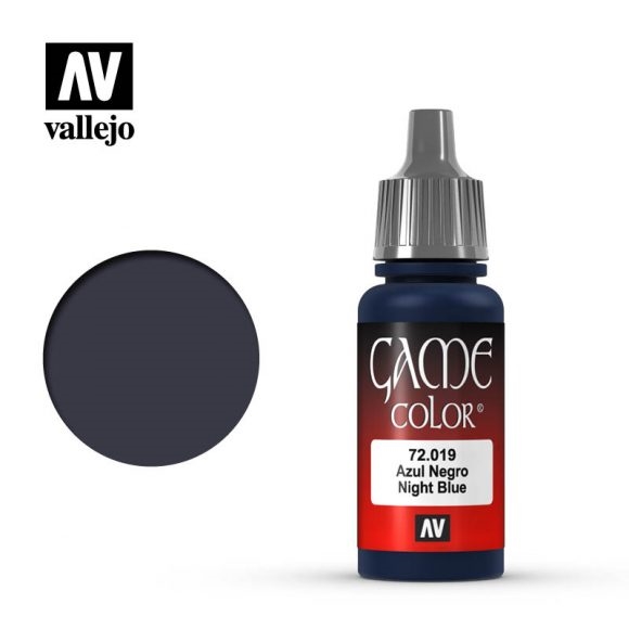 Vallejo Game Color Paint 17mL Night Blue 72.019