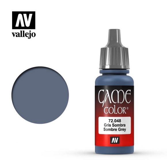 Vallejo Game Color Paint 17mL Sombre Grey 72.048