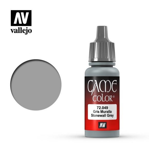Vallejo Game Color Paint 17mL Stone Wall Grey 72.049