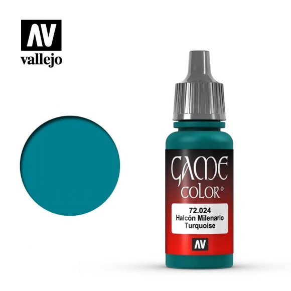 Vallejo Game Color Paint 17mL Turquoise 72.024
