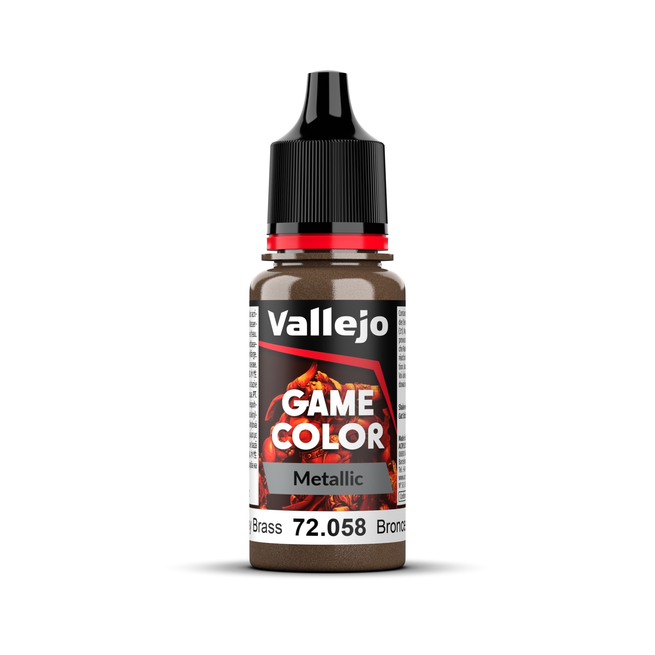 Vallejo Game Color Paint 18mL Brassy Brass 72.058