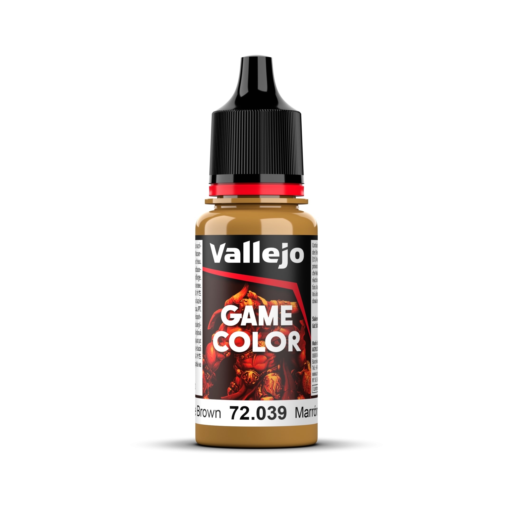 Vallejo Game Color Paint 18mL Plague Brown 72.039