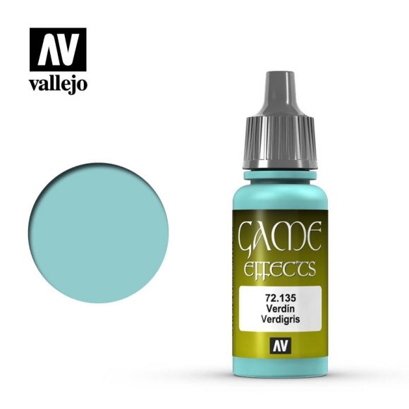 Vallejo Game Effects Paint 17mL Verdigris 72.135