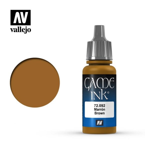 Vallejo Game Ink Paint 17mL Brown 72.092