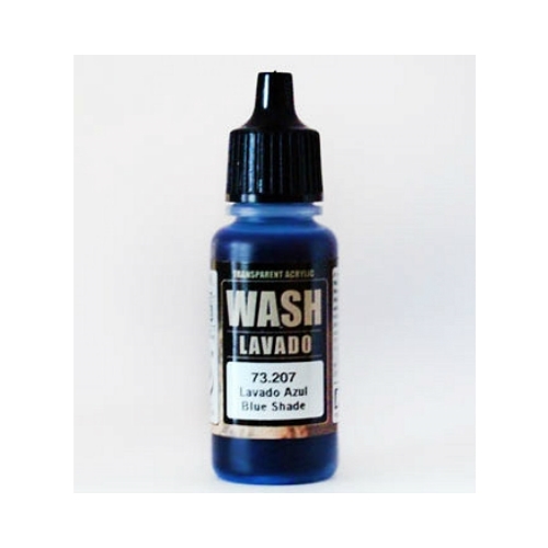 Vallejo Game Wash Paint 17mL Blue Wash 73.207
