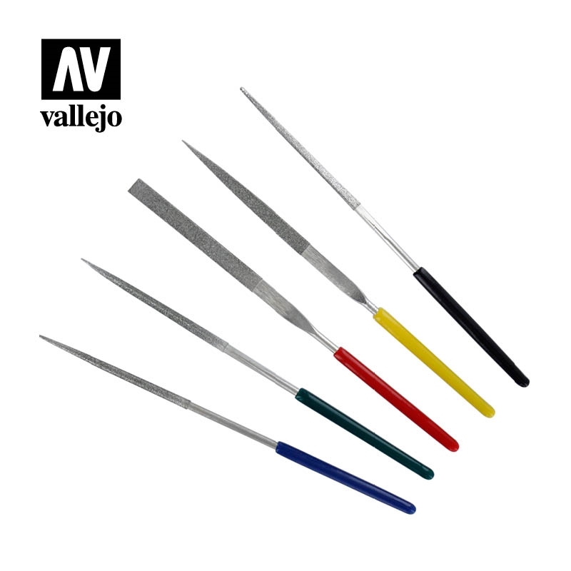 Vallejo Hobby Tools - Mini Diamond Files (x5) T03004
