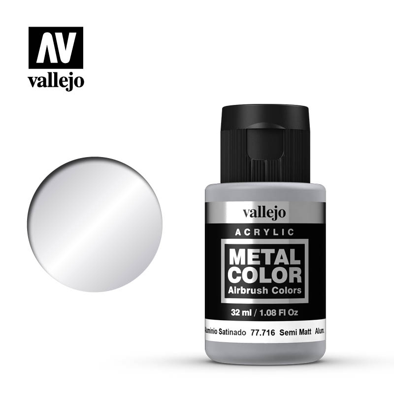 Vallejo Metal Color - Semi Matt Aluminium 32ml 77.716