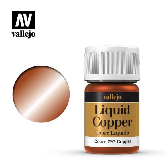 Vallejo Model Color Liquid Copper 35mL Copper 70.797
