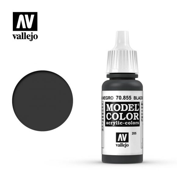 Vallejo Model Color Paint 17mL Black Glaze 70.855