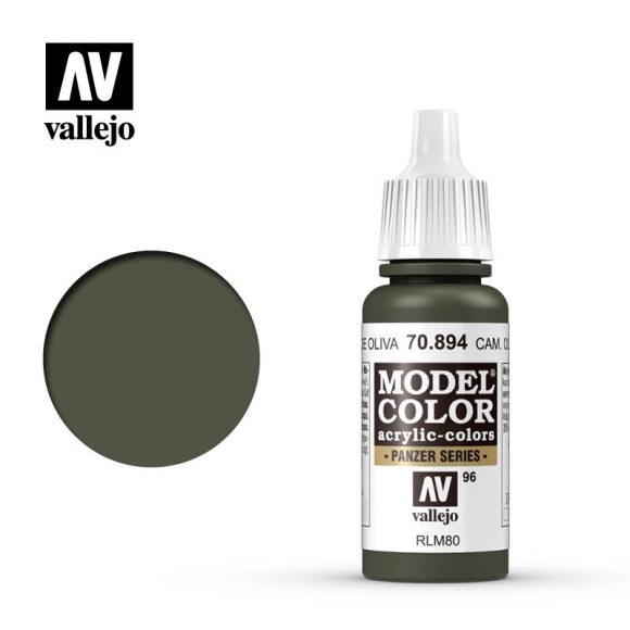 Vallejo Model Color Paint 17mL Camouflage Olive Green 70.894