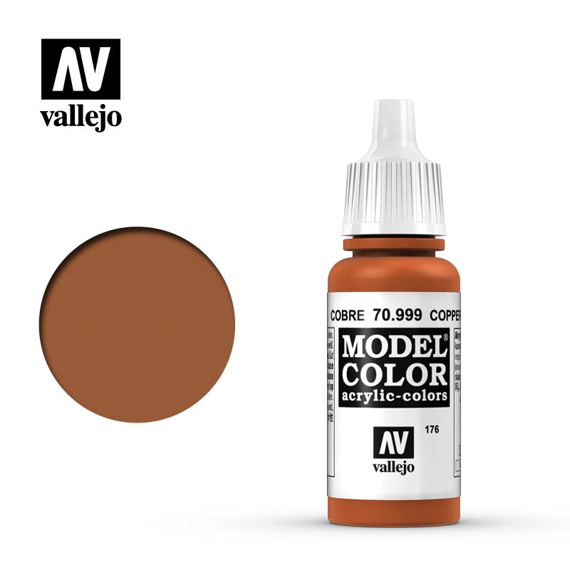 Vallejo Model Color Paint 17mL Copper 70.999