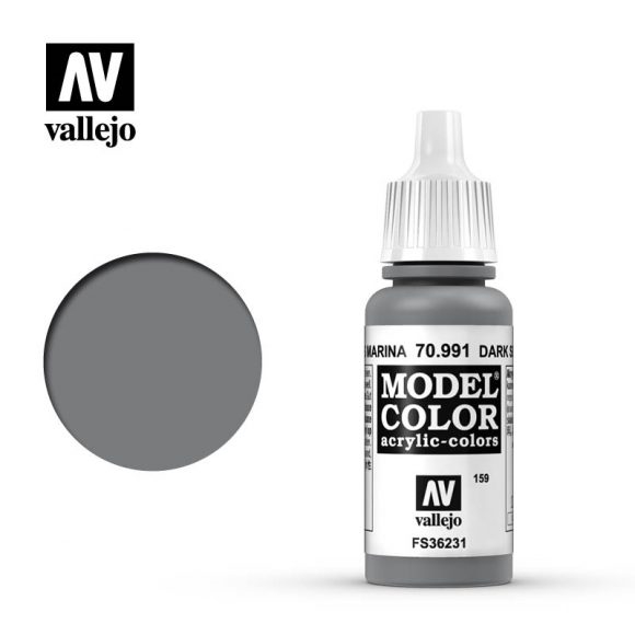 Vallejo Model Color Paint 17mL Dark Sea Grey 70.991