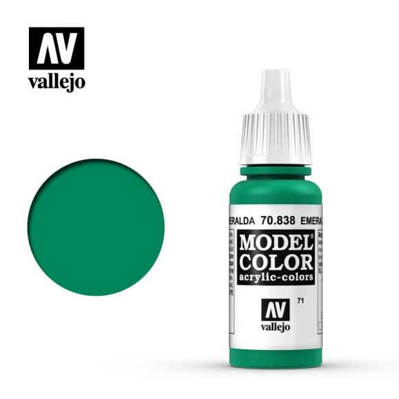 Vallejo Model Color Paint 17mL Emerald 70.838