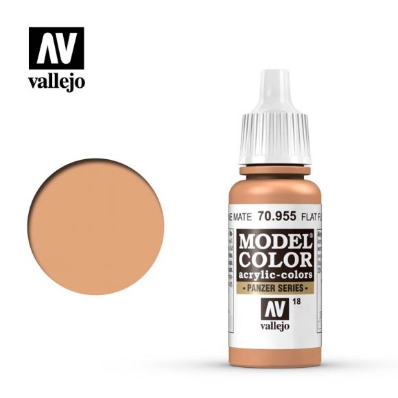 Vallejo Model Color Paint 17mL Flat Flesh 70.955