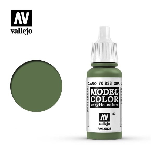 Vallejo Model Color Paint 17mL German Camouflage Bright Green 70.833