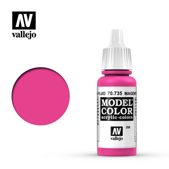 Vallejo Model Color Paint 17mL Magenta Fluorescent 70.735