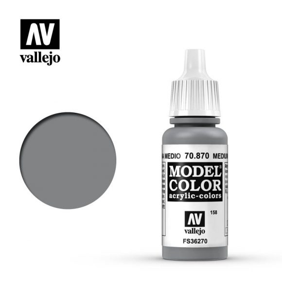 Vallejo Model Color Paint 17mL Medium Sea Grey 70.870