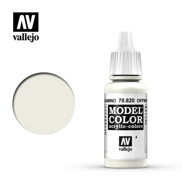 Vallejo Model Color Paint 17mL Off-White 70.820