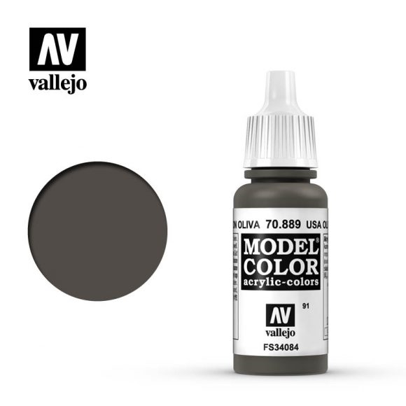 Vallejo Model Color Paint 17mL Olive Brown / Brown Green 70.889