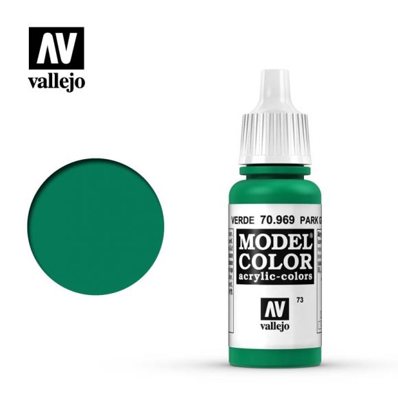 Vallejo Model Color Paint 17mL Park Green Flat 70.969