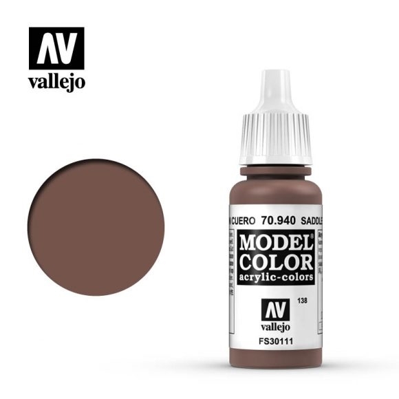 Vallejo Model Color Paint 17mL Saddle Brown 70.940