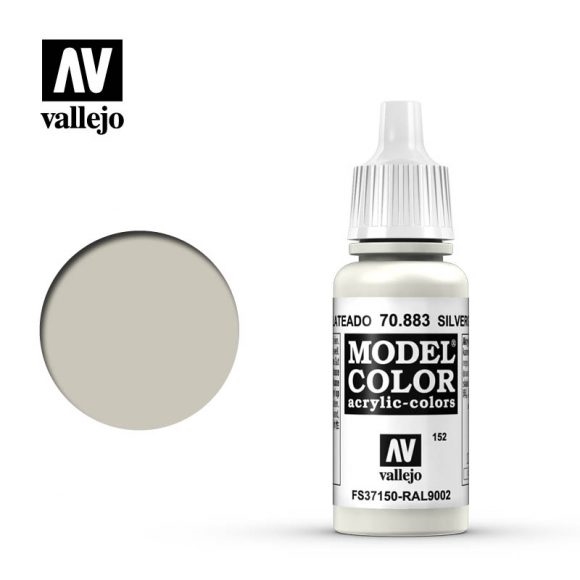 Vallejo Model Color Paint 17mL Silver Grey 70.883