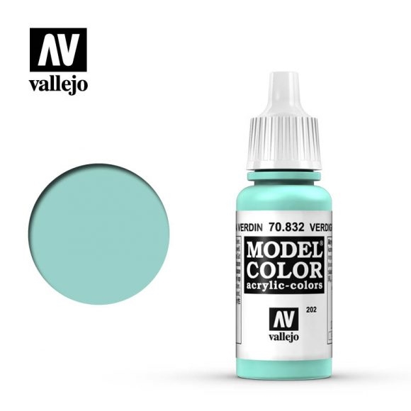 Vallejo Model Color Paint 17mL Verdigris Glaze 70.832