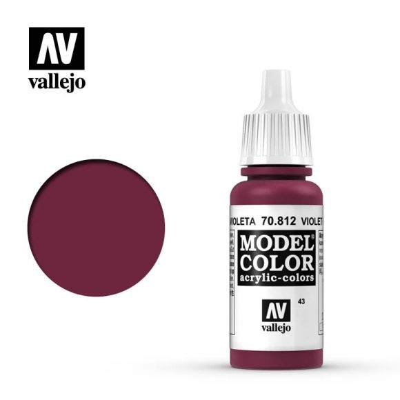 Vallejo Model Color Paint 17mL Violet Red 70.812