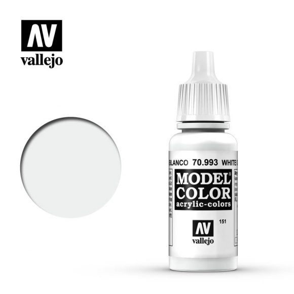 Vallejo Model Color Paint 17mL White Grey 70.993