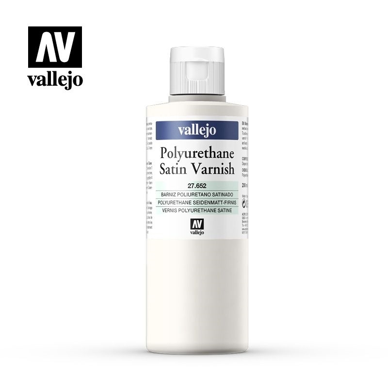 Vallejo Polyurethane Satin Varnish 200mL 27.652
