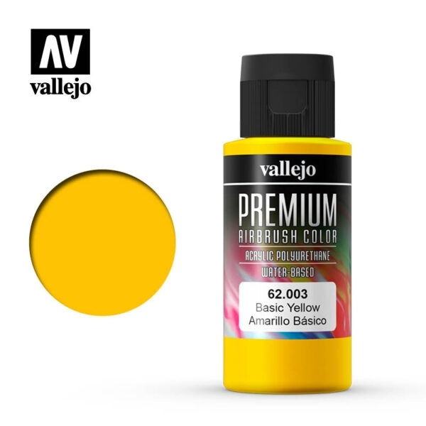 Vallejo Premium Color - Basic Yellow 60ml 62.003