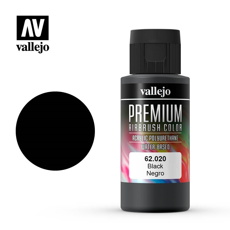 Vallejo Premium Color - Black 60ml 62.020