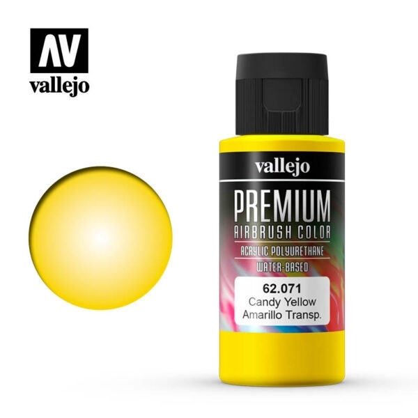 Vallejo Premium Color - Candy Yellow 60ml 62.071