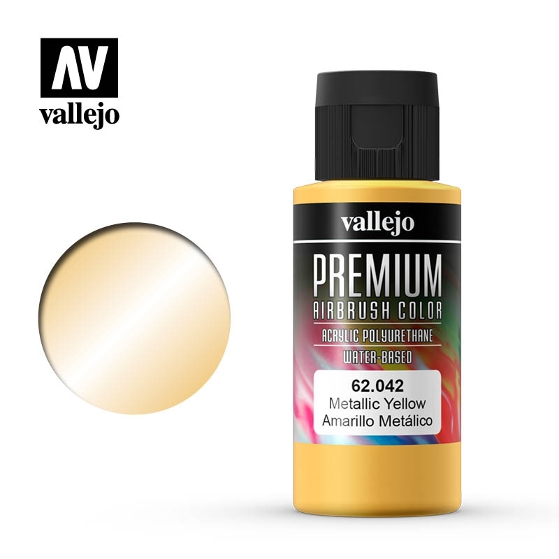 Vallejo Premium Color - Metallic Yellow 60ml 62.042