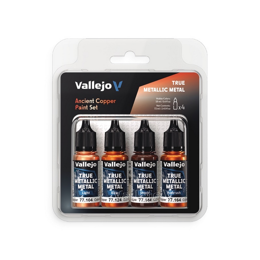 Vallejo True Metallic Metal - Ancient Copper Paint Set