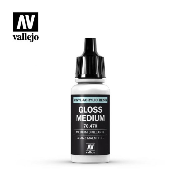 Vallejo Vinyl-Acrylic Resin 17mL Gloss Medium 70.470